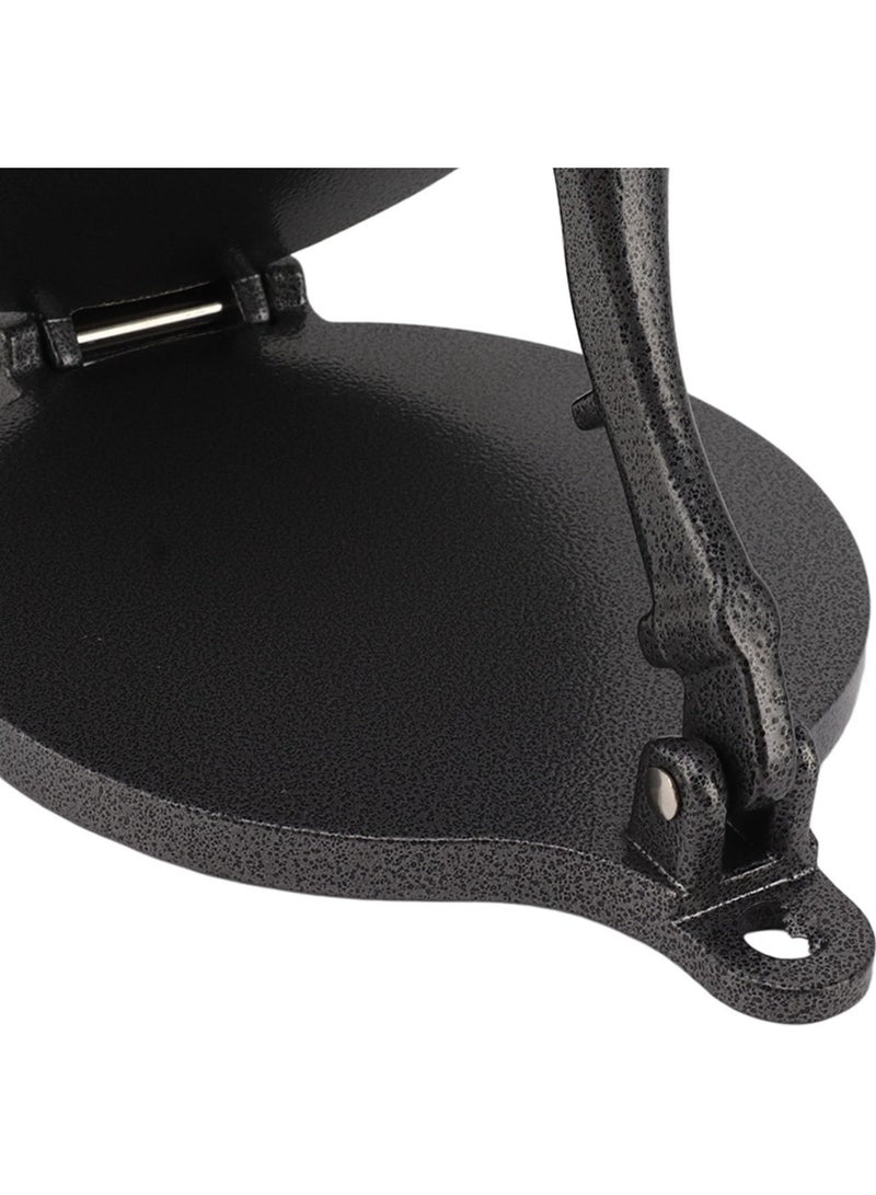 Tortilla Press, Aluminum Alloy Tortilla Maker, Heavy Duty Roti Maker Press, Quesadilla Maker, Pataconera for Flour Tortilla, Tawa (16cm Black)  - Image 5
