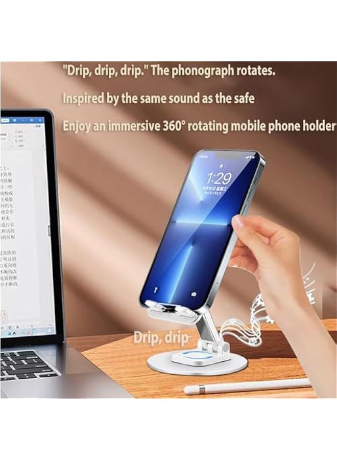 Foldable Phone Stand- Height Adjustable Phone Holder Portable Cellphone Cradle Desktop Dock Compatible with iPhone 15 14 13 Pro Max Mini, Plus Se, Switch, Ipads Smartphone - Image 3