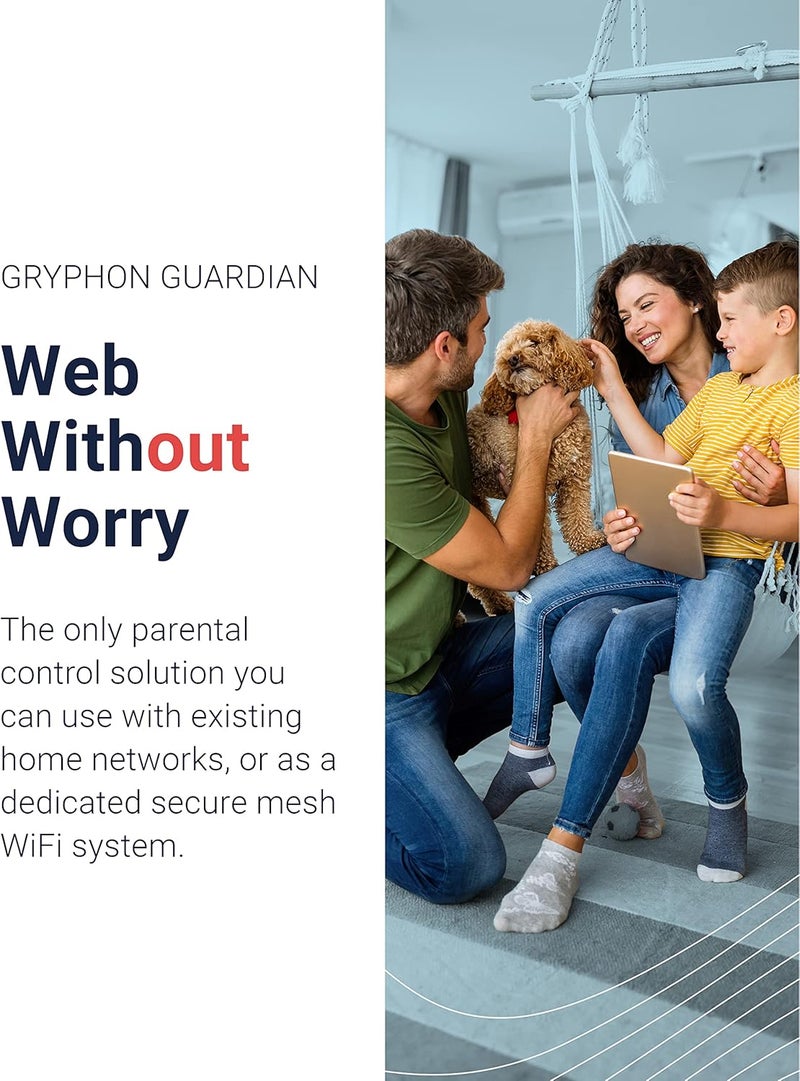 GRYPHON Guardian Mesh WiFi Router and Parental Control System with Content Filters and Advanced Cyber Security - Image 3