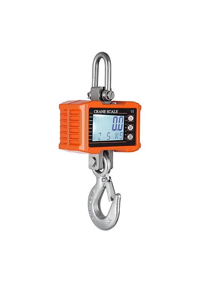 Generic - Digital Hanging Scale 1000kg/ 2204lbs Portable Heavy Duty Crane Scale LCD Backlight Industrial Hook Scales Unit Change/ Data Hold/ Tare/ Zero - Image 1