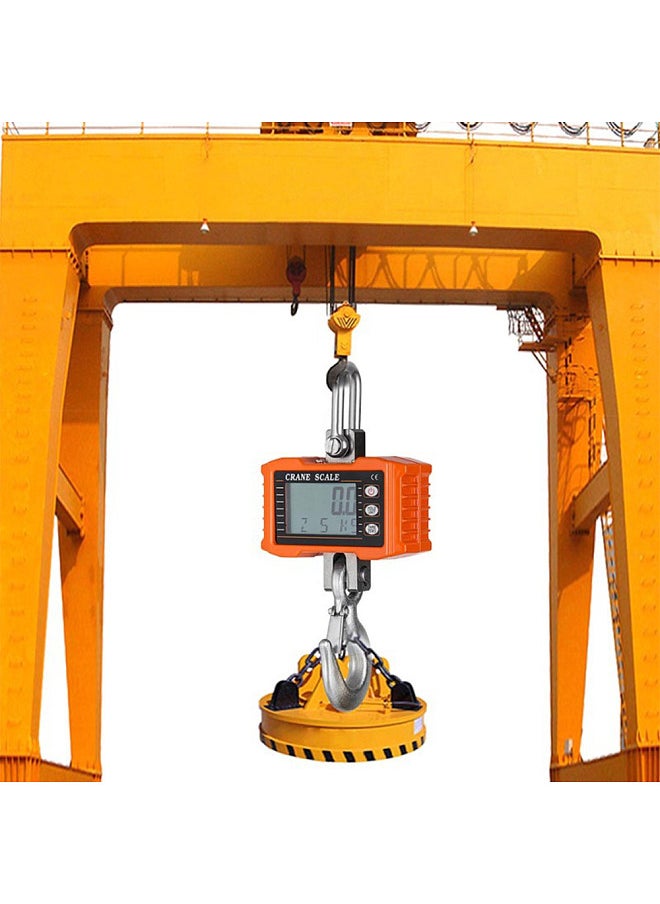 Generic - Digital Hanging Scale 1000kg/ 2204lbs Portable Heavy Duty Crane Scale LCD Backlight Industrial Hook Scales Unit Change/ Data Hold/ Tare/ Zero - Image 1