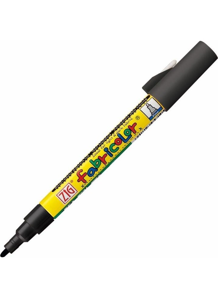 Zig Fabricolor Covering Textile Fabric Painting Pen Black 