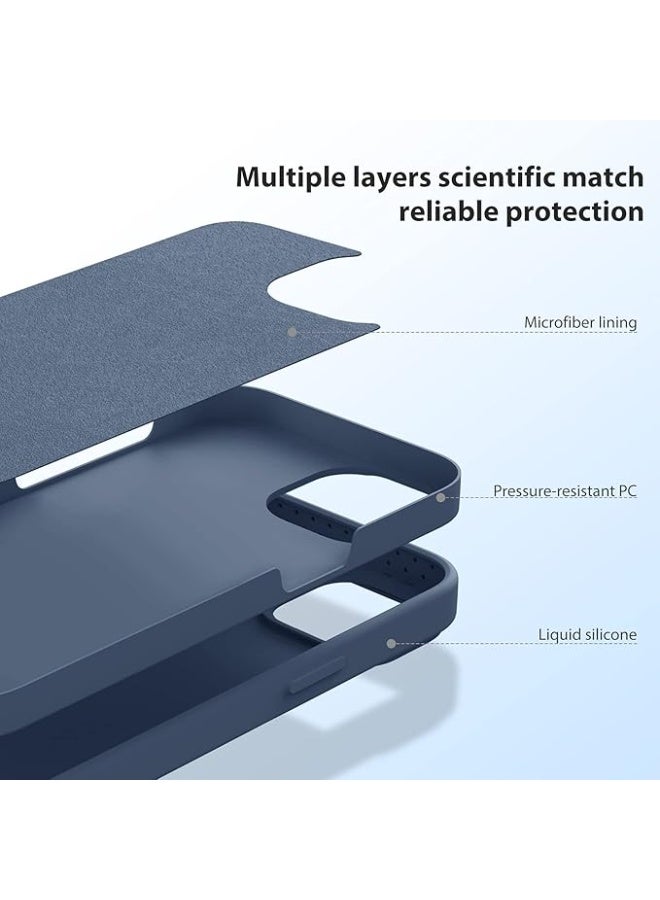 Nillkin CamShield Silky Silicone Case Hard Back Cover for Apple iPhone13 6.1 inch - Blue - Image 1