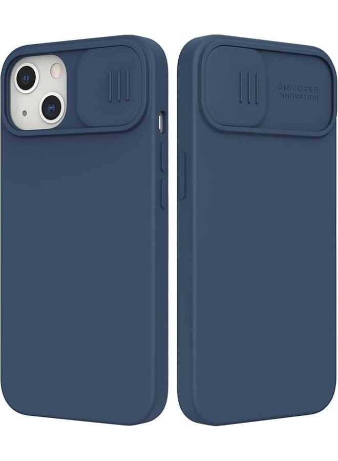 Nillkin CamShield Silky Silicone Case Hard Back Cover for Apple iPhone13 6.1 inch - Blue - Image 5