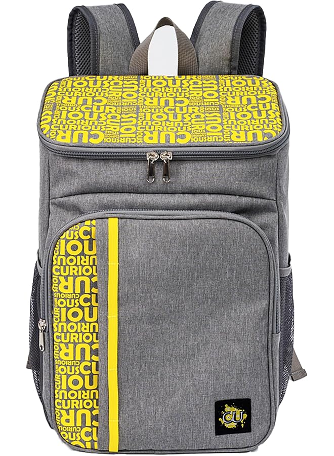 Biggdesign Moods Up Insulated Backpack Waterproof and Leakproof Insulated Lunch Backpack for Men and Women Picnic Cooler Bags for Office Camping Beach School 19.1 L (Yellow)  - Image 1