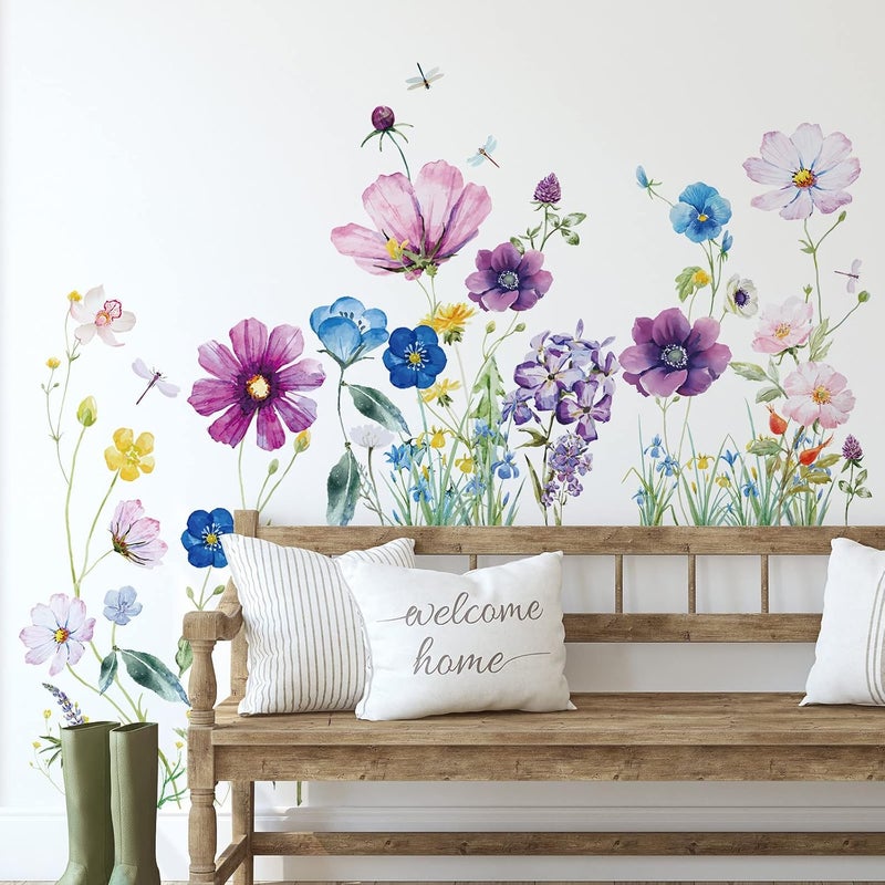 BPA 7 Pieces Vinyl Flower Wall Decals - Image 5