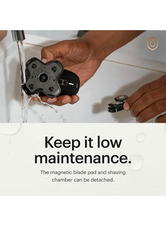 MANSCAPED® The Dome Shaver™ PRO Head Shaver for Bald Men – Five Rotary Blade Design with SkinSafe® & FlexAdjust Technology, Waterproof, USB-C & Wireless Charging Compatible with Travel Lock - Image 5