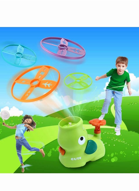 Outdoor Toys for Kids Ages 4-8: Elephant Butterfly Catching Game - Toddler Chasing Toy, Flying Spinner Toy Disc Rocket Launcher