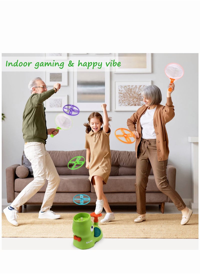 Outdoor Toys for Kids Ages 4-8: Elephant Butterfly Catching Game - Toddler Chasing Toy, Flying Spinner Toy Disc Rocket Launcher