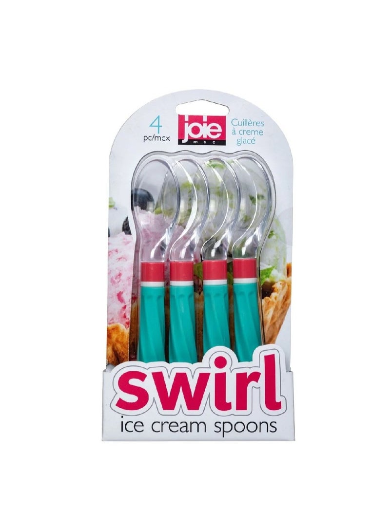 Joie Swirl Ice Cream Spoons Set of 4 Original Color - Image 1