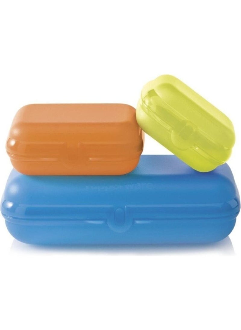 Tupperware Nutrition Container Oyster Set of 3 