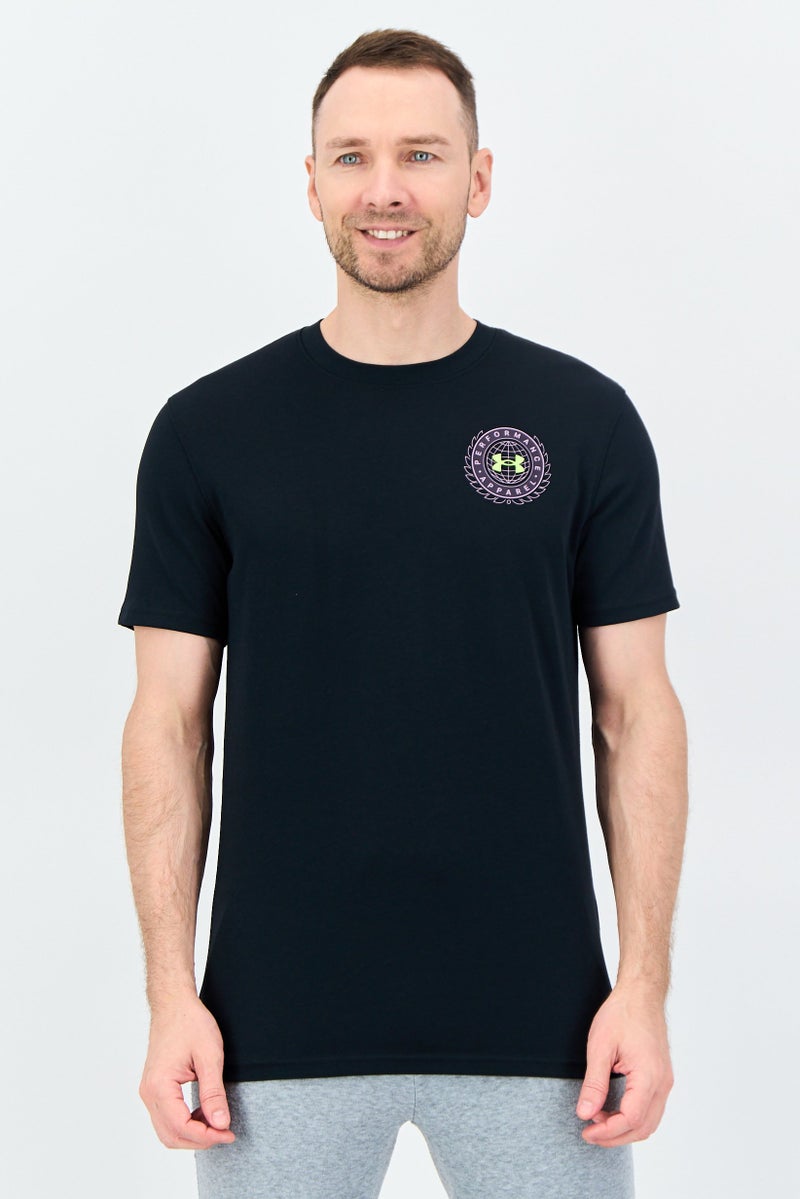 UNDER ARMOUR Men Loose Fit Short Sleeve Outdoor T-Shirt, Black - Image 1