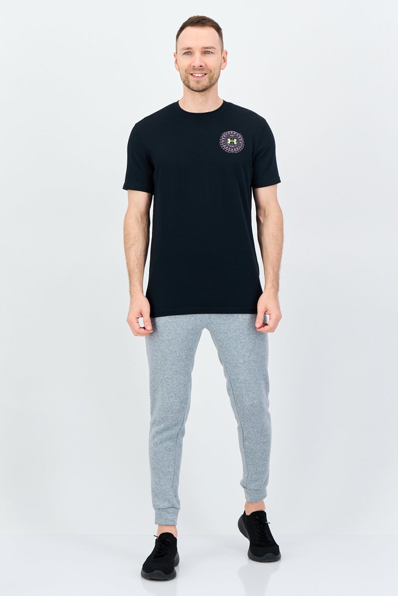 UNDER ARMOUR Men Loose Fit Short Sleeve Outdoor T-Shirt, Black - Image 3