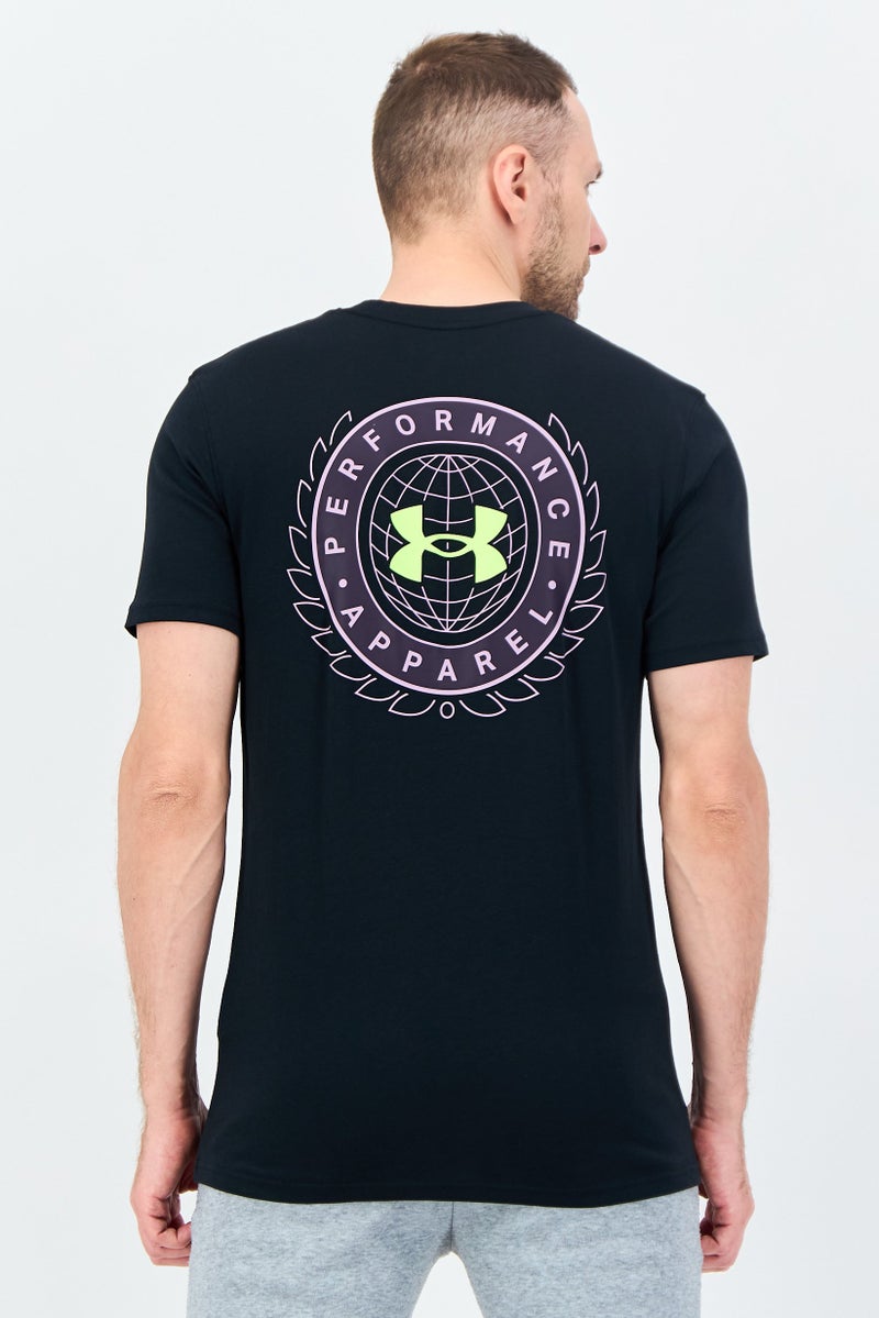 UNDER ARMOUR Men Loose Fit Short Sleeve Outdoor T-Shirt, Black - Image 2