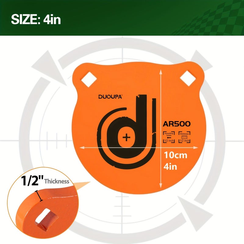 Ar500 Steel Target 8 Inch Silhouette For Shooting Laser Cut Precision - Image 3