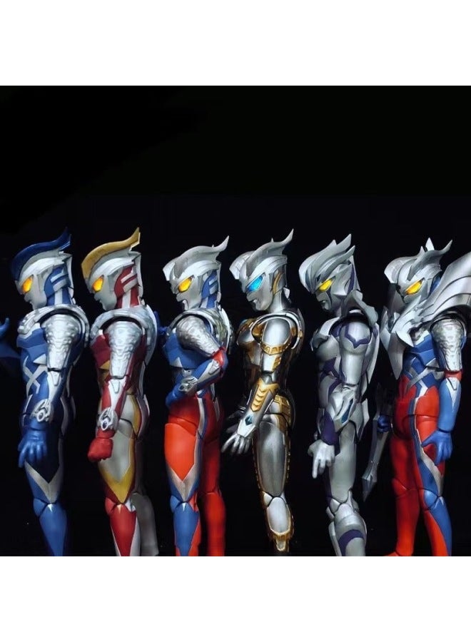 لعبة Ultimate Shine Sailor Gold Sailor Tlugar للأطفال الأولاد - اللون: Aurora Sero 17 سم قابلة للحركة للغاية ✅ صندوق هدايا ✅ - Image 2