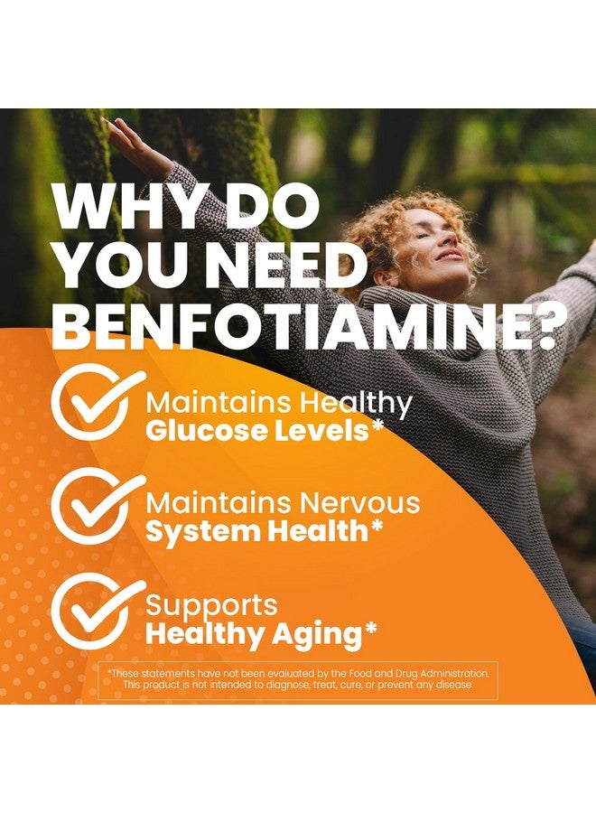 Doctor's Best Benfotiamine 300 with BenfoPure, Helps Maintain Healthy Glucose Metabolism, Non-GMO, Vegan, Gluten Free, Soy Free, 300 mg, 60 Veggie Caps - Image 5