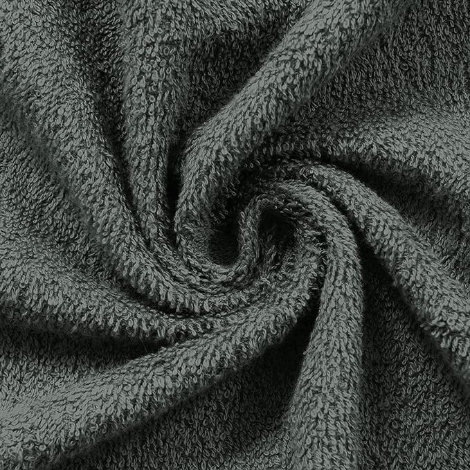 DRYHUG Living Light Weight Cotton Premium Waffle Border Bath Towel 75x150 cm Pack of 1 Gray - Image 3