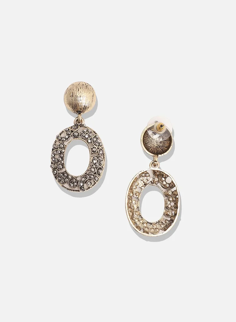 Sohi  Intricate Circular Artificial Drop Earring Jewellery for Women | Best Price UAE