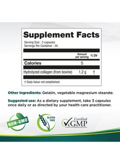 Genacol Hydrolyzed Collagen Joint Health Supplement For Men & Women By Genacol ; Extra Absorbing Patented Technology For Joint Support ; Glutenfree Nongmo ; Colageno Hidrolizado ; Genacol Original 90 Capsules  - Image 3