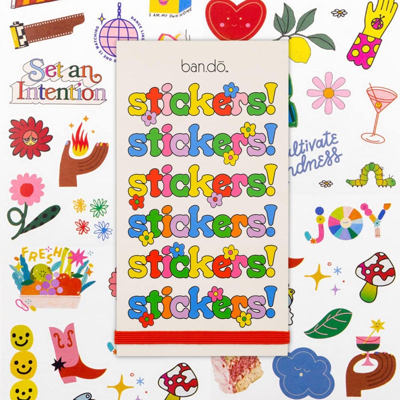 ban.do Sticker Book with Over 700 Assorted Stickers and 35 Sheets with Fun/Colorful/Aesthetic Pack for Scrapbooking Planners or Journals, Issue 9 - Image 1
