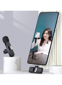آبيكسل ميكروفون لافالير لاسلكي للتوصيل والتشغيل، ميكروفون صغير لبث مباشر على YouTube TikTok وألعاب تسجيل الأغاني K وتقليل الضوضاء تلقائيًا (MIC-Type C 1)  - Image 2