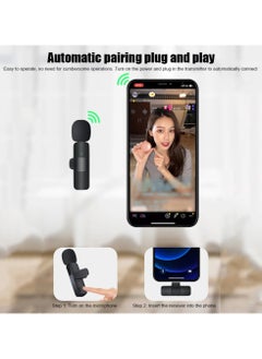 آبيكسل ميكروفون لافالير لاسلكي للتوصيل والتشغيل، ميكروفون صغير لبث مباشر على YouTube TikTok وألعاب تسجيل الأغاني K وتقليل الضوضاء تلقائيًا (MIC-Type C 1)  - Image 5