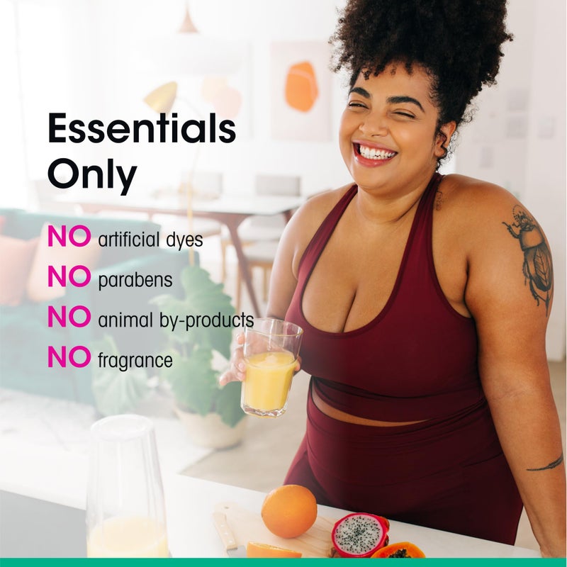 vH Essentials Daily Feminine Wash - 6 Fl Oz - Fragrance-Free, Odor Eliminating Body & Vaginal Wash with Tea Tree Oil, Prebiotics and Lactic Acid for pH Balance, Odor Defense and Vaginal Health - Image 4