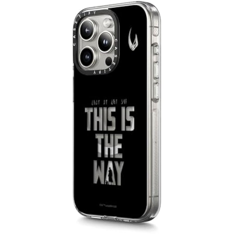 Casetify Clear iPhone 15 Pro Case 【Mandalorian Co-Lab/Not Yellowing / 6.6ft Drop Protection/Compatible with Magsafe】 - This is The Way - Black - Clear - Image 5