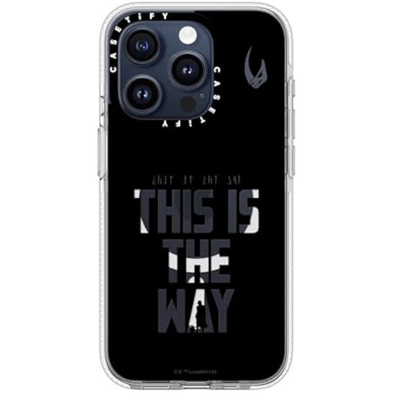 Casetify Clear iPhone 15 Pro Case 【Mandalorian Co-Lab/Not Yellowing / 6.6ft Drop Protection/Compatible with Magsafe】 - This is The Way - Black - Clear - Image 2
