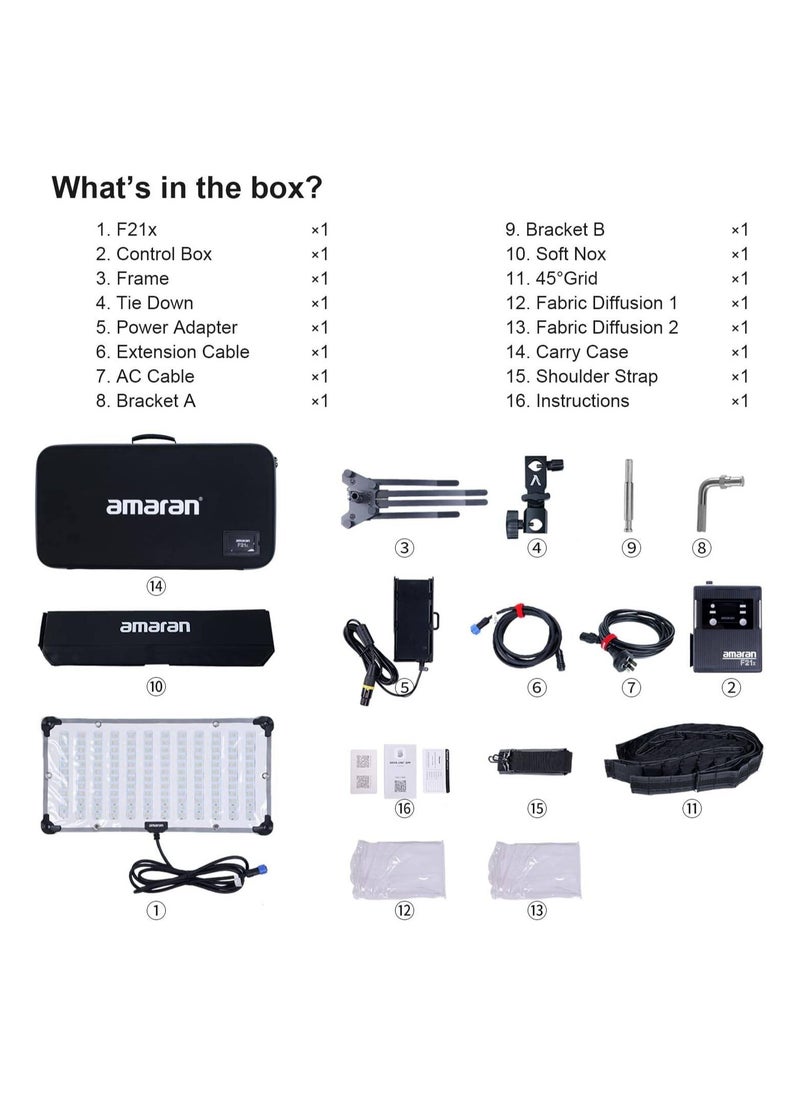 Aputure - Aputure Amaran F21x Bi-Color LED Flexible Fabric Light - Image 1