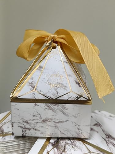 VRB Dec 20pcs Small Diamond Gift Boxes for Packaging/Gift Boxes for Gifting,hamper boxes for gift empty,gift hamper box for gifting,return Gifting,Chocolates, Dry Fruits, Wedding & Pooja Gifts. (20 Pcs White With Ribbon) - Image 2