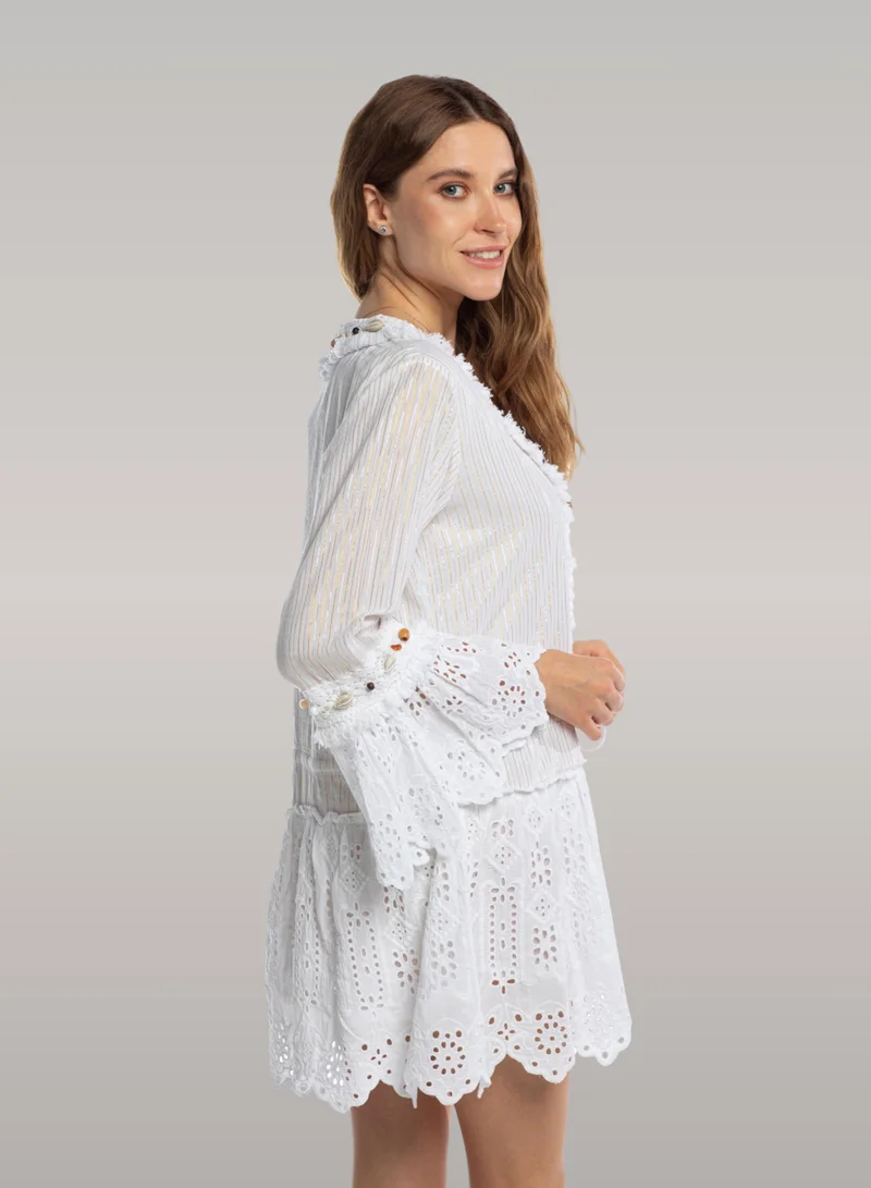 Just Nature  Mermaid Tunic Embroidery Dress for Women | Best Price UAE