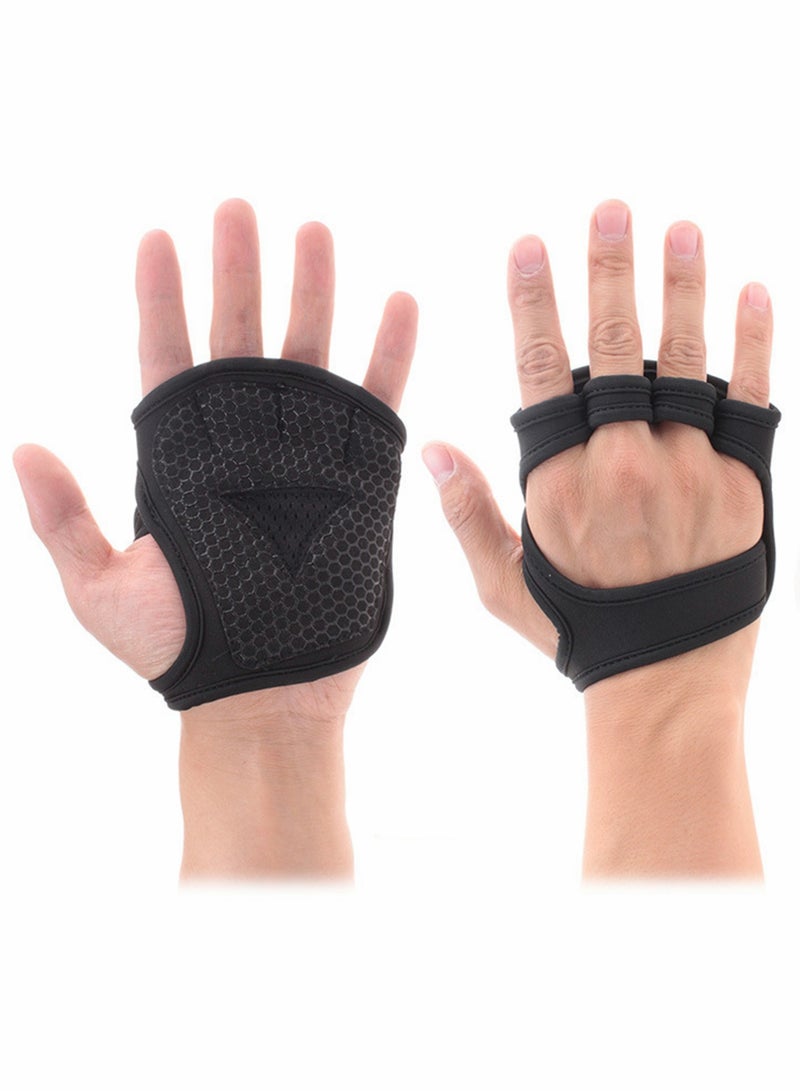 Excefore قفازات رياضية للتمرين، للصالة الرياضية ورفع الأثقال والجمباز واللياقة البدنية والتمارين الرياضية، واقيات معصم مرنة قابلة للتعديل، مقاس L - Image 4