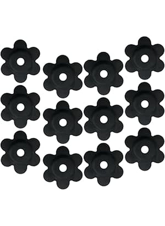 12 Pcs Rubber Garden Flag Stoppers Anti Skid Yard Holder Accessories For Patio - Image 1