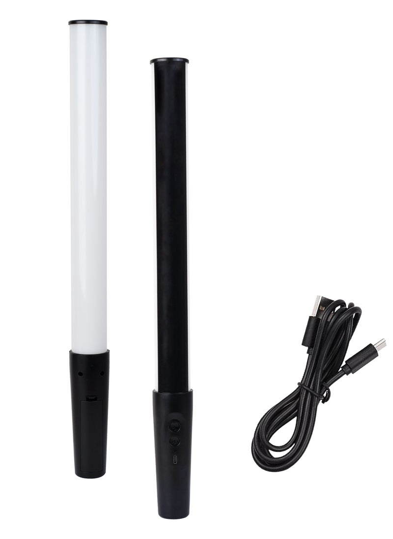 Coopic COOPIC RGB D6 Photography LED Light Wand 120° angle, 8w,800lm,2500K-10000K Dimmable Brightness,8 Special Lighting Effects with Type-C cable Used for Studio Photography Party Live Streaming Selfie  - Image 1
