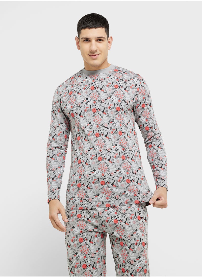 Robert Wood Nightwear T-Shirt & Pants Sets  - Image 3