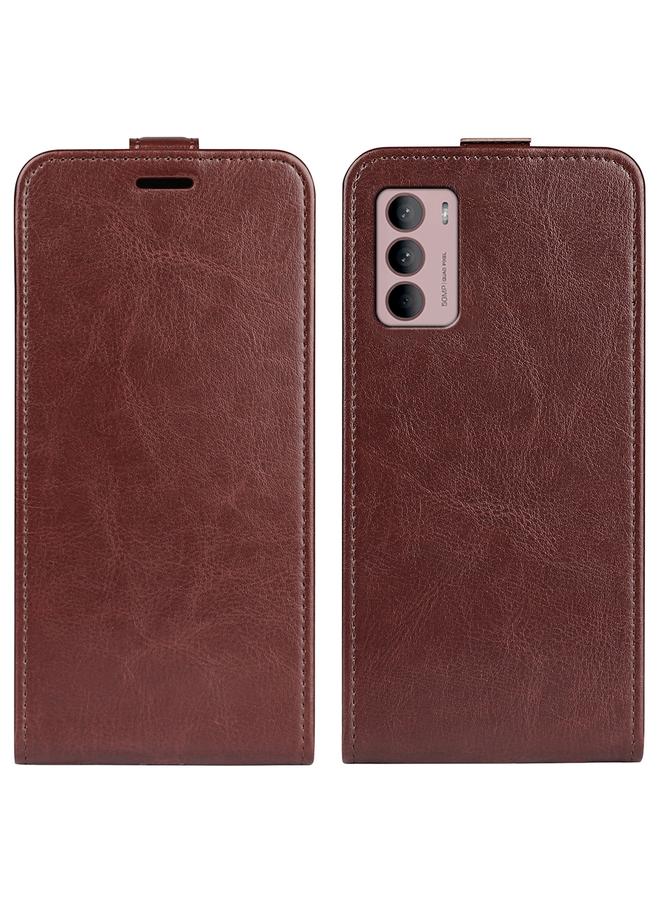 erorex Case For Motorola Moto G42 R64 Texture Vertical Flip Leather Phone Case - Image 1