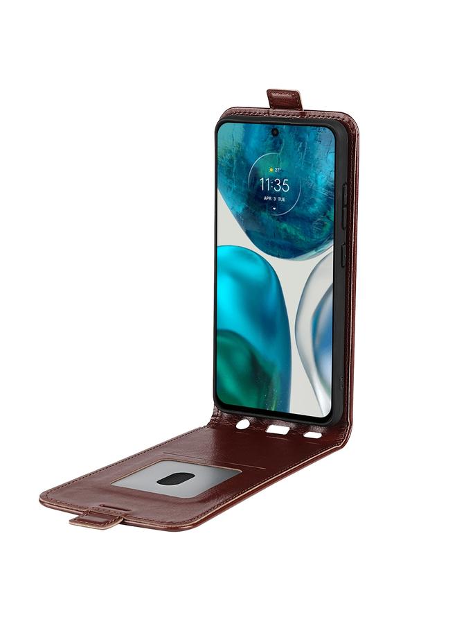 erorex Case For Motorola Moto G42 R64 Texture Vertical Flip Leather Phone Case - Image 4