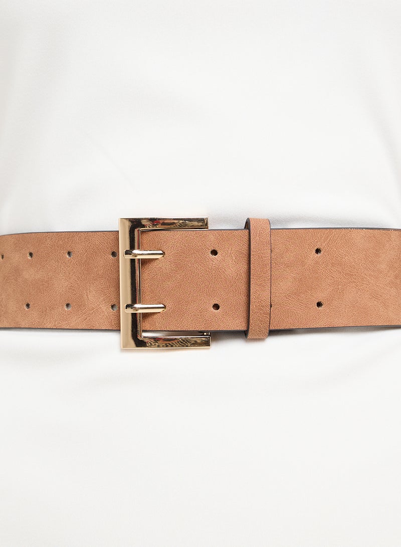 Ella Limited Edition Wide Belt With Gold Buckle  - Image 4