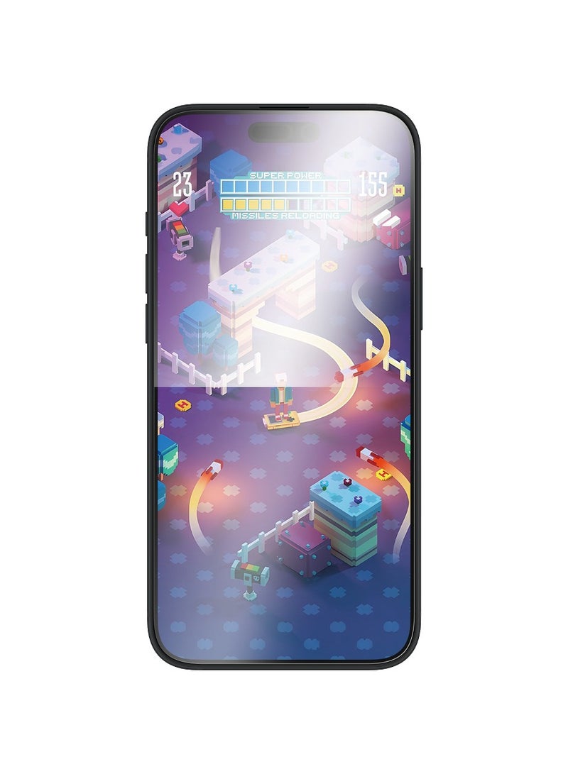 PanzerGlass حماية الشاشة غير اللامعة SAFE من PanzerGlass® لجهاز iPhone 16 Plus - حساسية عالية للمس، مقاومة للخدوش، زجاج معاد تدويره بنسبة 60%، طلاء خالي من البقع، مثالي للألعاب - Image 2