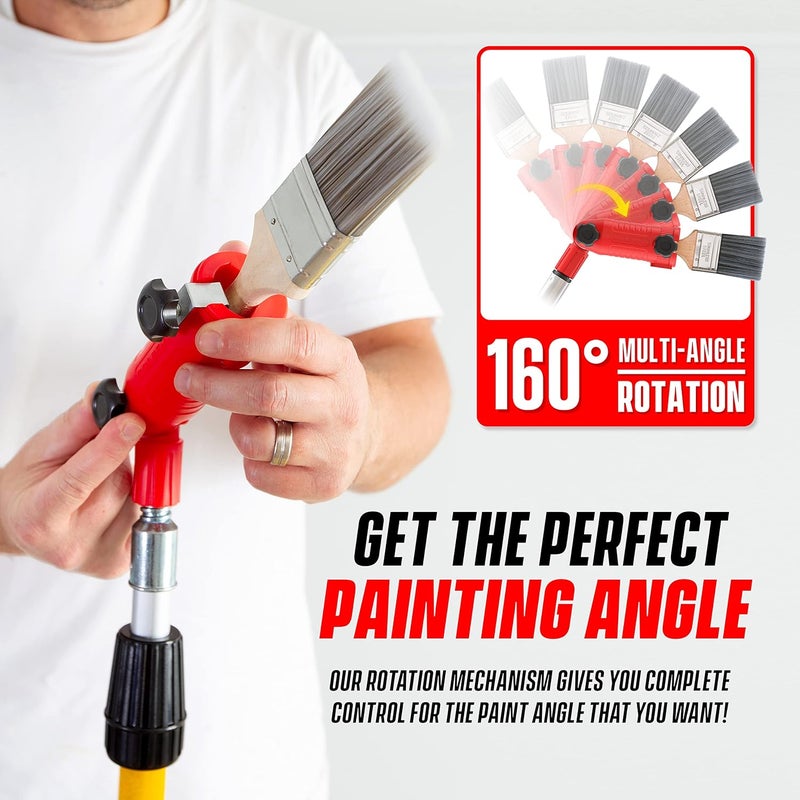 Colbent Multi-Angle Paint Brush Extender - High Ceiling Paint Edger Tool, Extension Pole Attachments - Image 2