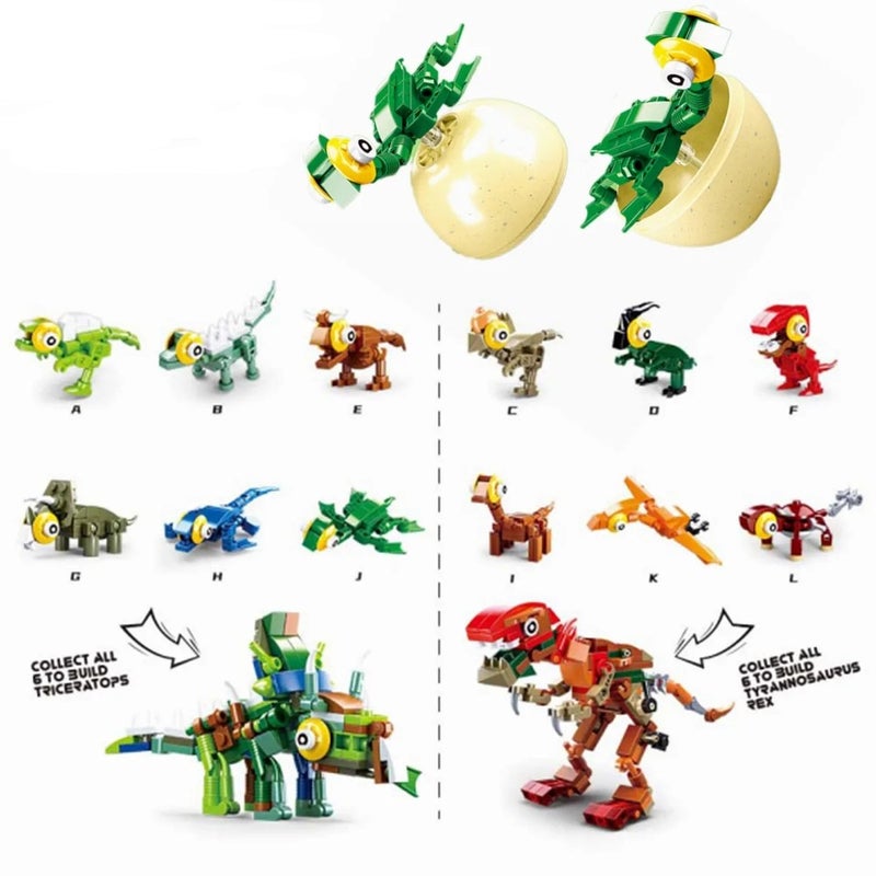 Sluban - Qbricks Egg Dino Set (Different Models) - M38-B0796S - Image 2