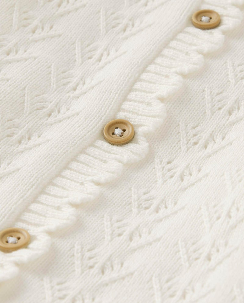 Gymboree,and Toddler Long Sleeve Cardigan Sweaters,Classic White,12-18 Months - Image 2