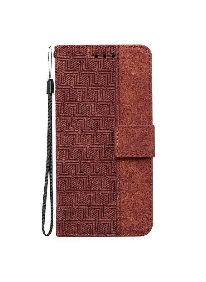 erorex Case For Xiaomi Redmi Note 12 5G Geometric Embossed Leather Phone Case - Image 2