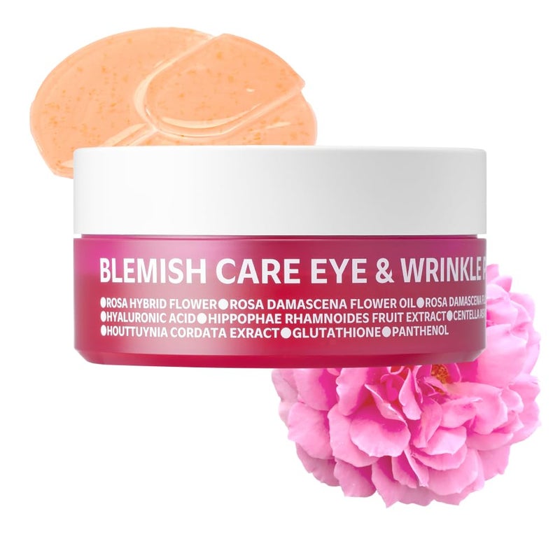 ISOI Blemish Care Eye  Wrinkle Patch Hyaluronic Acid Eye Masks for Hydration  Firming with Bulgarian Rose Oil Targeted Care for Fine Lines  Forehead Korean Skin Care 90pcs 90g