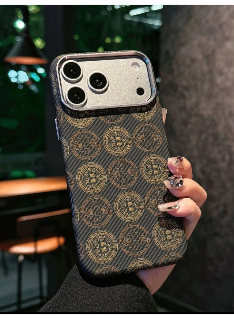 Iphone 17 Pro Max Case bitcoin themed, supports wireless charging - Image 1