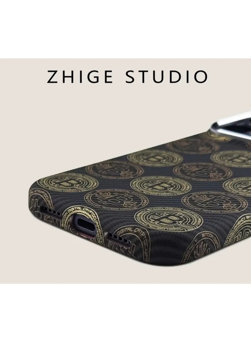 Iphone 17 Pro Max Case bitcoin themed, supports wireless charging - Image 3