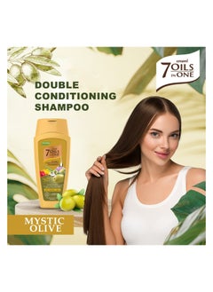 emami 7 Oil In One Double Conditioning Shampoo Mystic Olive 100ml  - Image 5