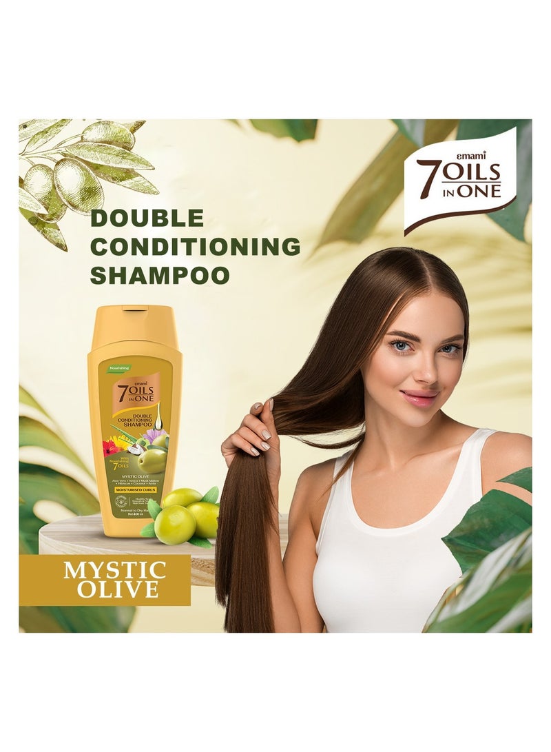 emami 7 Oil In One Double Conditioning Shampoo Mystic Olive 100ml - Image 5